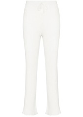 Marques' Almeida knitted flared ribbed trousers