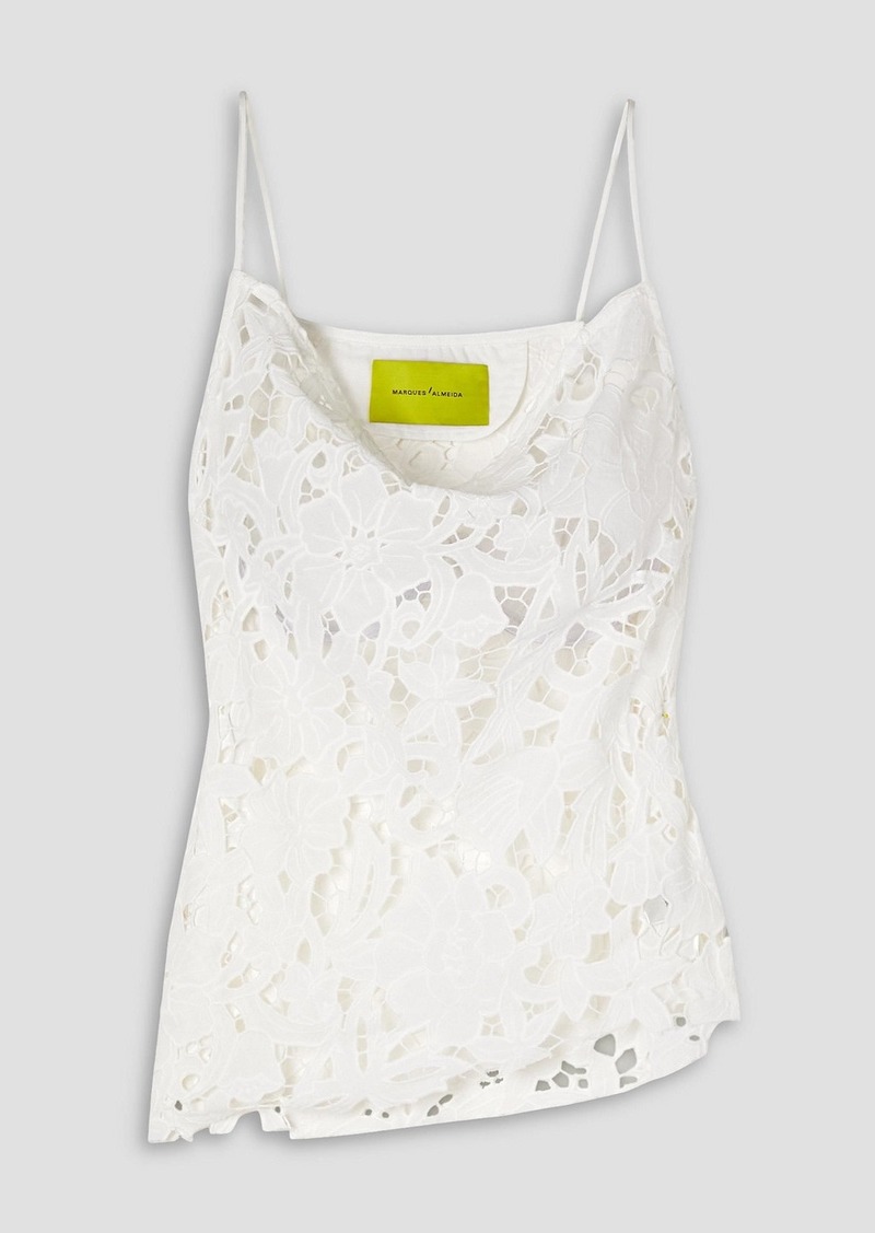 Marques' Almeida - Guipure lace cotton camisole - White - UK 4