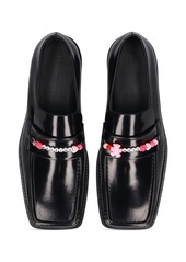 Martine Rose 3.5cm Leather Square Toe Beaded Loafers