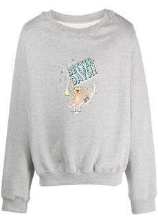 Martine Rose Better Days bunny-print cotton sweatshirt