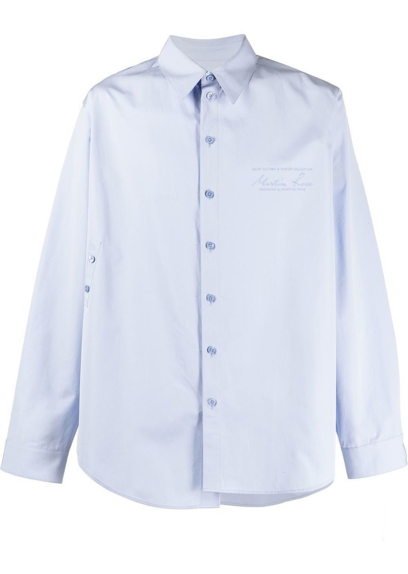 Martine Rose button detail long sleeve shirt