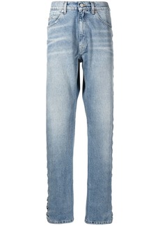 Martine Rose laced-detail straight-leg jeans