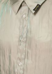 Martine Rose Logo Iridescent Long Sleeve Shirt
