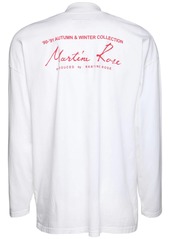 Martine Rose Season Logo Print Jersey Mock Ls T-shirt