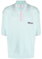 Martine Rose logo-patch knitted polo shirt