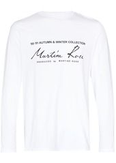 Martine Rose logo print long-sleeved T-shirt