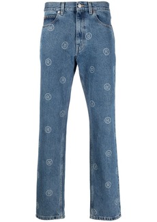 Martine Rose logo straight-leg jeans