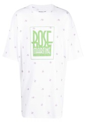 Martine Rose long-line logo-print T-shirt