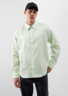 Martine Rose - Floral-print Satin Shirt - Mens - Green White