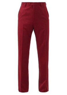Martine Rose - Piped Wool Trousers - Mens - Red