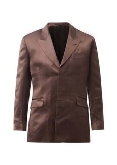 Martine Rose - Satin Suit Jacket - Mens - Brown