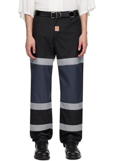 Martine Rose Black & Navy Safety Trousers
