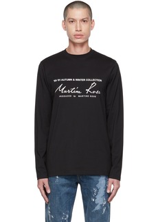 Martine Rose Black Classic Long Sleeve T-Shirt