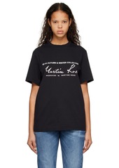Martine Rose Black Text T-Shirt