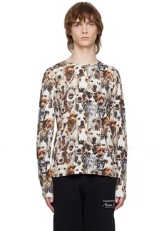 Martine Rose Brown Cats & Dogs Long Sleeve T-Shirt