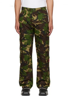 Martine Rose Green Camouflage Cargo Pants