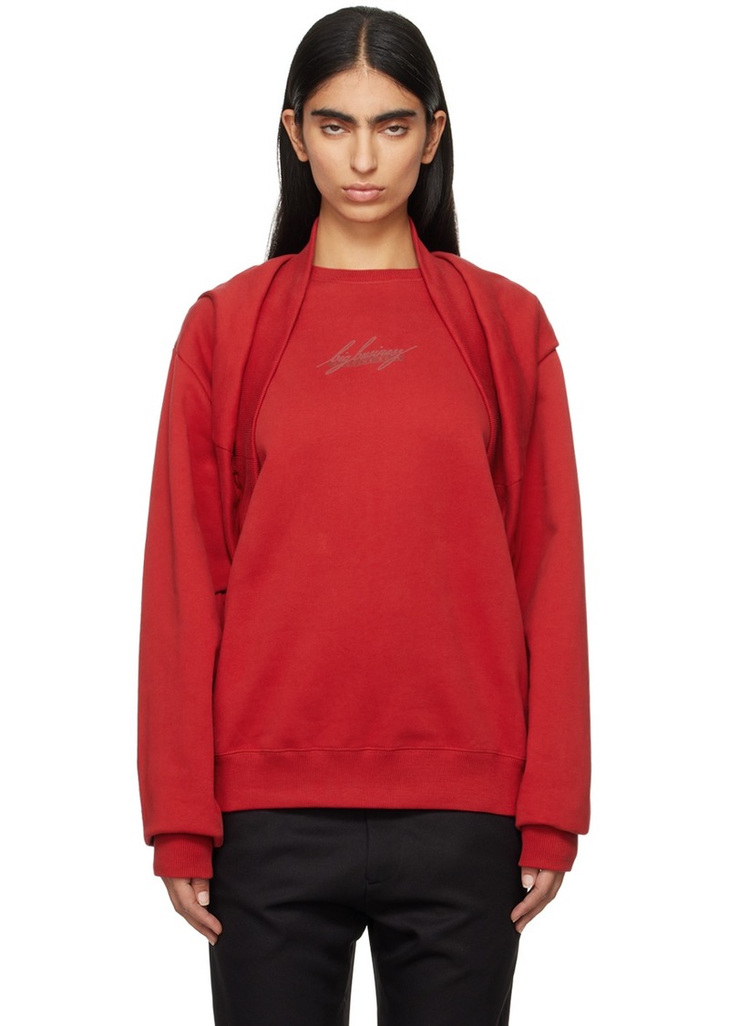 Martine Rose Red Celebration Sweatshirt