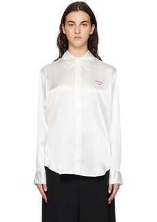 Martine Rose White Embroidered Shirt