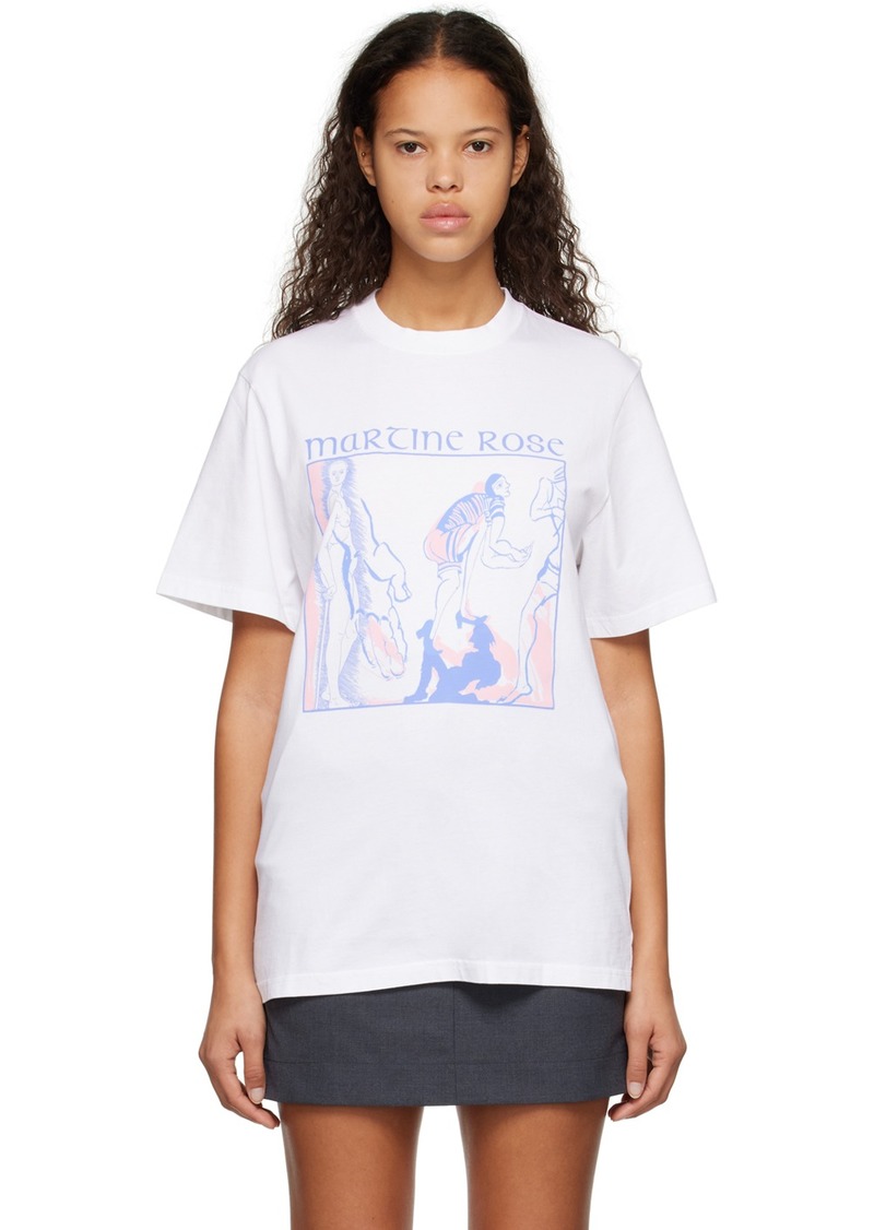 Martine Rose White Printed T-Shirt