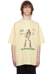 Martine Rose Yellow Printed T-Shirt