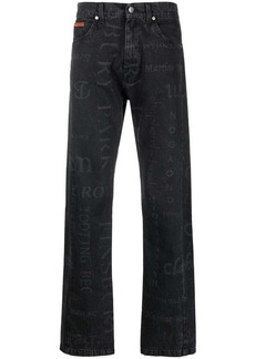 Martine Rose printed straight leg jeans