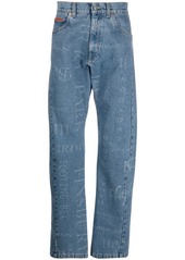 Martine Rose printed straight leg jeans