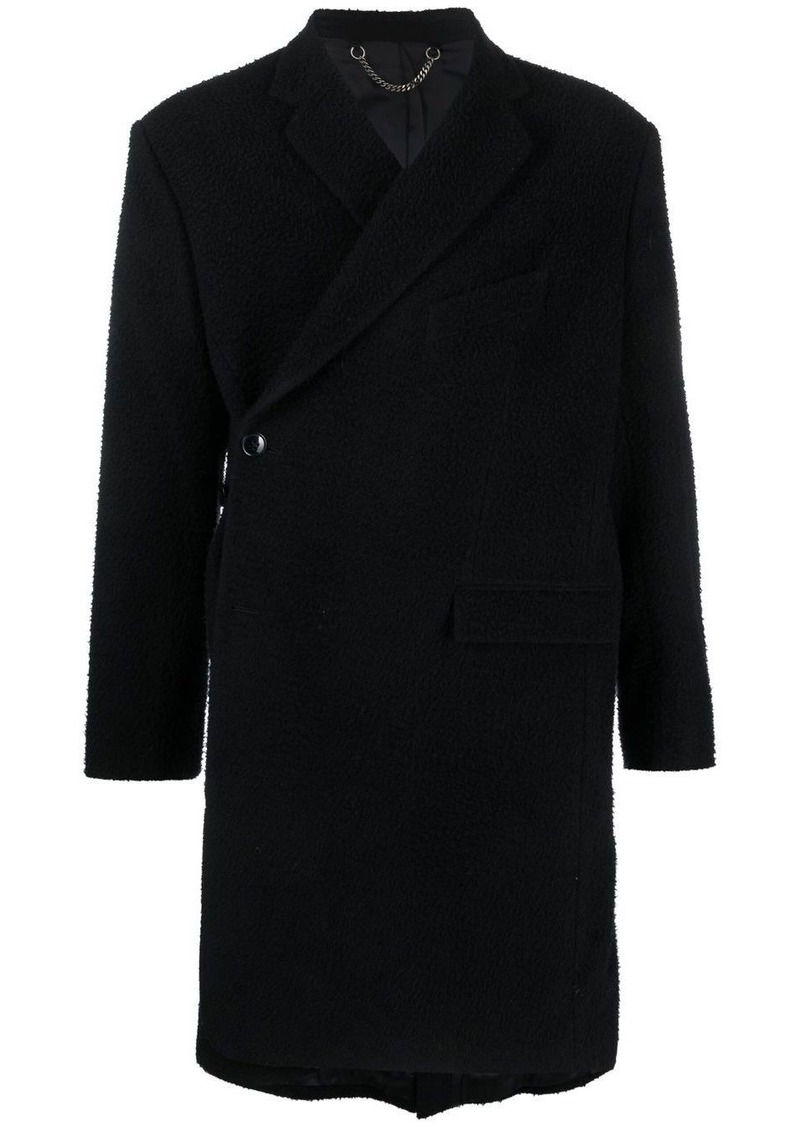 Martine Rose wrap design single-breasted coat