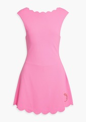 MARYSIA - Iga textured stretch-crepe mini dress - Pink - XXL