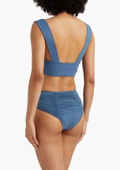 MARYSIA - Lehi ruched bikini briefs - Blue - XS