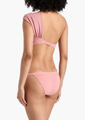 MARYSIA - Venice gathered one-shoulder bikini top - Pink - XS