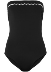 Marysia Woman Sardinia Rickrack-trimmed Bandeau Swimsuit Black