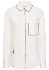 Marysia Wegner Oversize Linen Shirt W/ Stitching