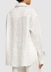 Marysia Wegner Oversize Linen Shirt W/ Stitching