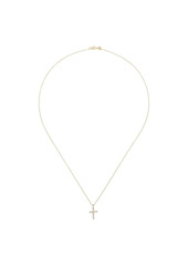 Mateo 14kt gold diamond-embellished cross necklace