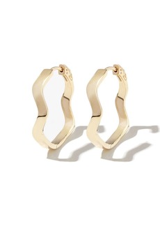 Mateo 14kt yellow gold curve hoop earrings
