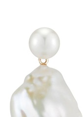 Mateo 14kt yellow gold Duality pearl drop earrings