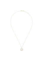 Mateo 14kt yellow gold E pearl and diamond necklace