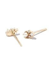 Mateo 14kt yellow gold The Little Things diamond pearl stud earrings