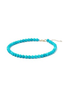Mateo 14kt yellow gold turquoise anklet