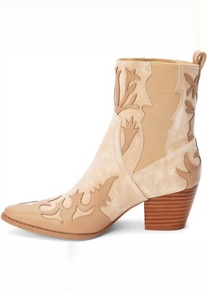 Matisse Canyon Neutral Western Ankle Boot In Natural