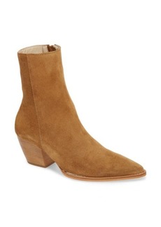 Matisse Caty Western Pointed Toe Bootie in Fawn Suede at Nordstrom