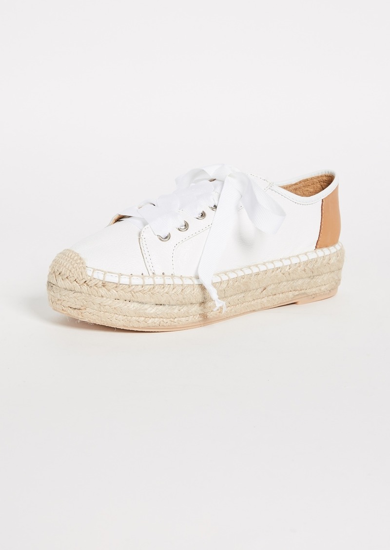 leather espadrille sneakers