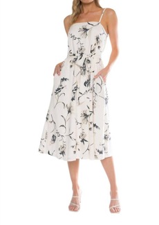 Matty M Anita Midi Dress In Natural