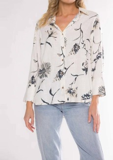 Matty M Christie Button Up Blouse In White