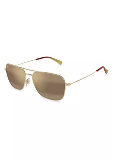 Maui Jim Elua Naauao 58MM Aviator Sunglasses