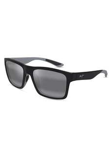 Maui Jim Elua The Flats 57MM Rectangular Sunglasses