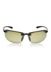 Maui Jim Banyans Polarized Sunglasses , 412 - Black/Green