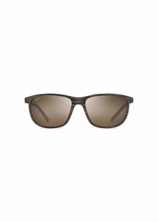 Maui Jim Men's and Women's Lele Kawa Polarized Classic Sunglasses Brown Stripe/HCL® Bronze