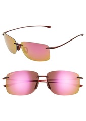 Maui Jim Hema 62mm PolarizedPlus2® Oversize Rimless Sunglasses