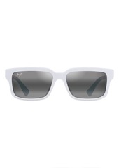 Maui Jim Hiapo 56mm PolarizedPlus2 Gradient Square Sunglasses